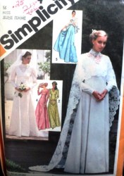 9846 BRIDES/MAID DRESS SLV OR NOT,CAPE,CAPELET PATTERN 12